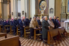 foto "cavazione parti" divisione novennale 2011 - 2020 Partecipanza Agraria di S.Agata Bolognese nella sala delle colonne appena ristrutturata fotografie di Umberto Guizzardi