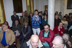 foto "cavazione parti" divisione novennale 2011 - 2020 Partecipanza Agraria di S.Agata Bolognese nella sala delle colonne appena ristrutturata fotografie di Umberto Guizzardi