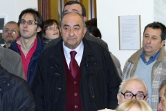 foto "cavazione parti" divisione novennale 2011 - 2020 Partecipanza Agraria di S.Agata Bolognese nella sala delle colonne appena ristrutturata fotografie di Umberto Guizzardi